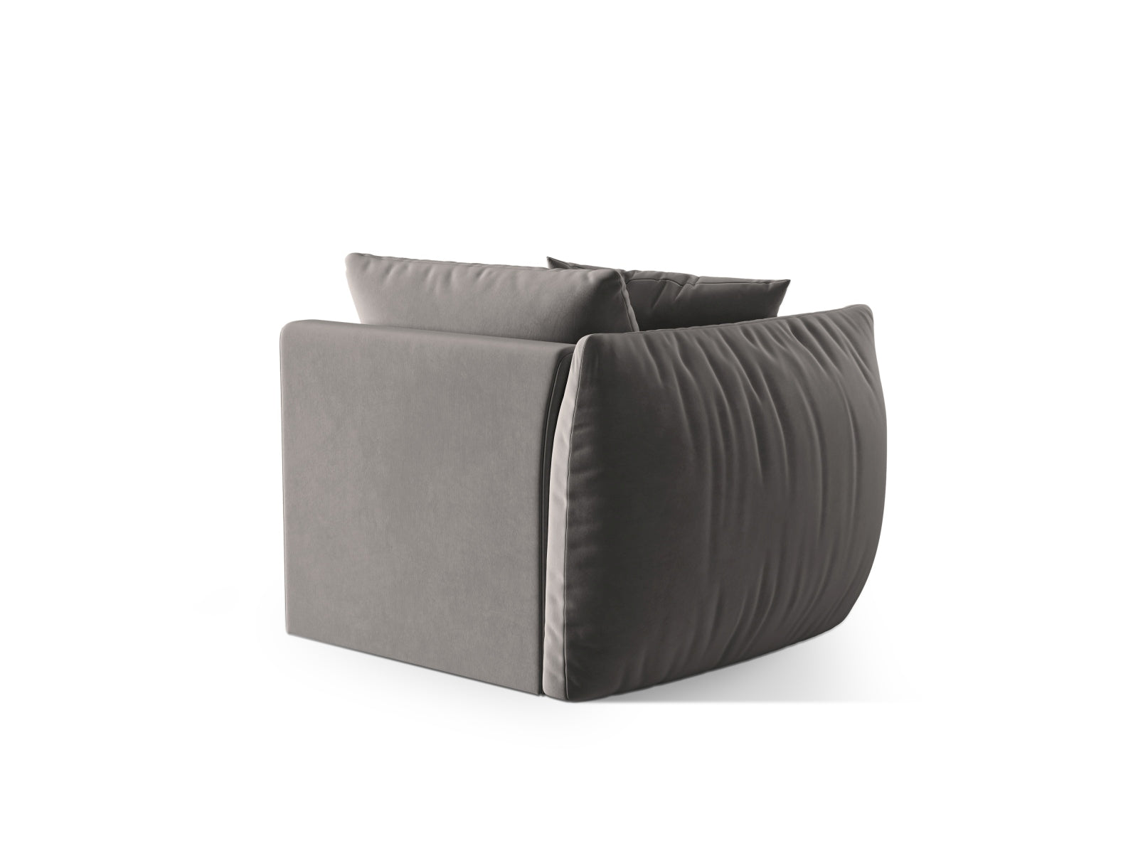 Stylisches Chris Velour Modul links 1 Sitzer in edlem Grau, perfekt für individuelle Wohnkonzepte und moderne Einrichtungsideen.
