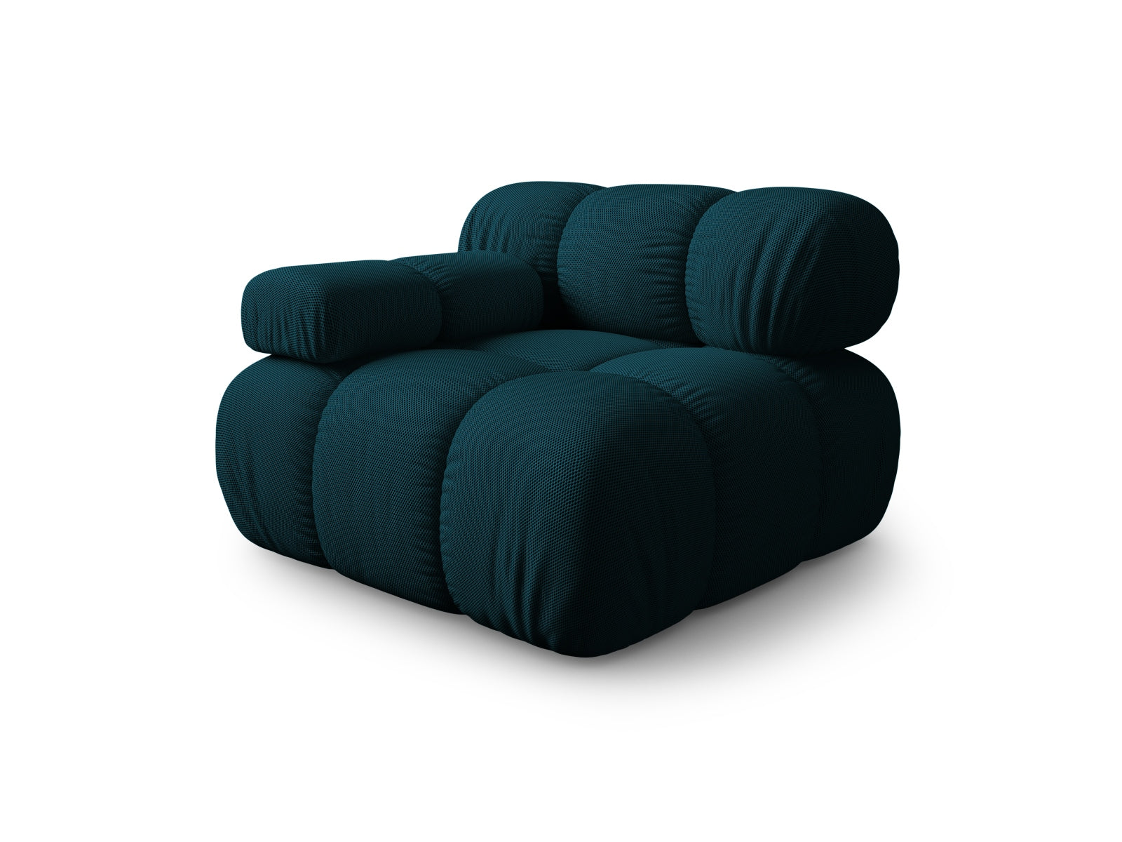 Elegantes Bellis Modul links 1 Sitzer in Navy Blue-Sonic, ideal für stilvolle Wohnräume. Teil der modularen Sofaserie von Micadoni.