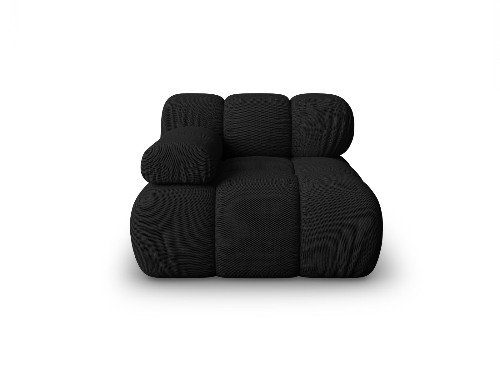 Bellis Modul links 1 Sitzer in Black-Sonic präsentiert im Onlineshop von KAQTU Design AG. Modulares Sofa ist von Micadoni