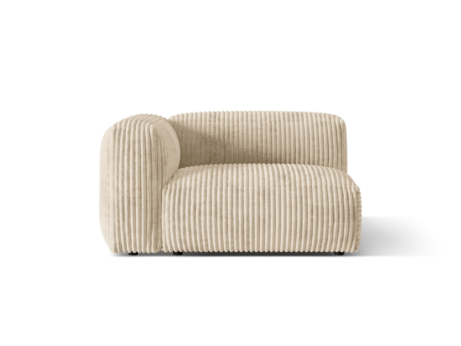 Martina Modul links 1 Sitzer in Light Beige-Tilia präsentiert im Onlineshop von KAQTU Design AG. Modulares Sofa ist von Micadoni