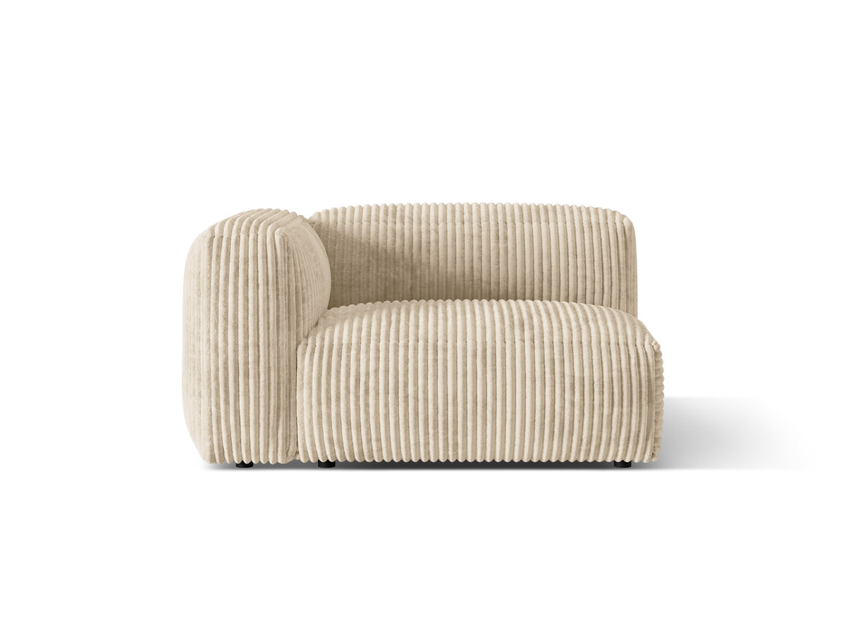 Martina Modul links 1 Sitzer in Light Beige-Tilia präsentiert im Onlineshop von KAQTU Design AG. Modulares Sofa ist von Micadoni