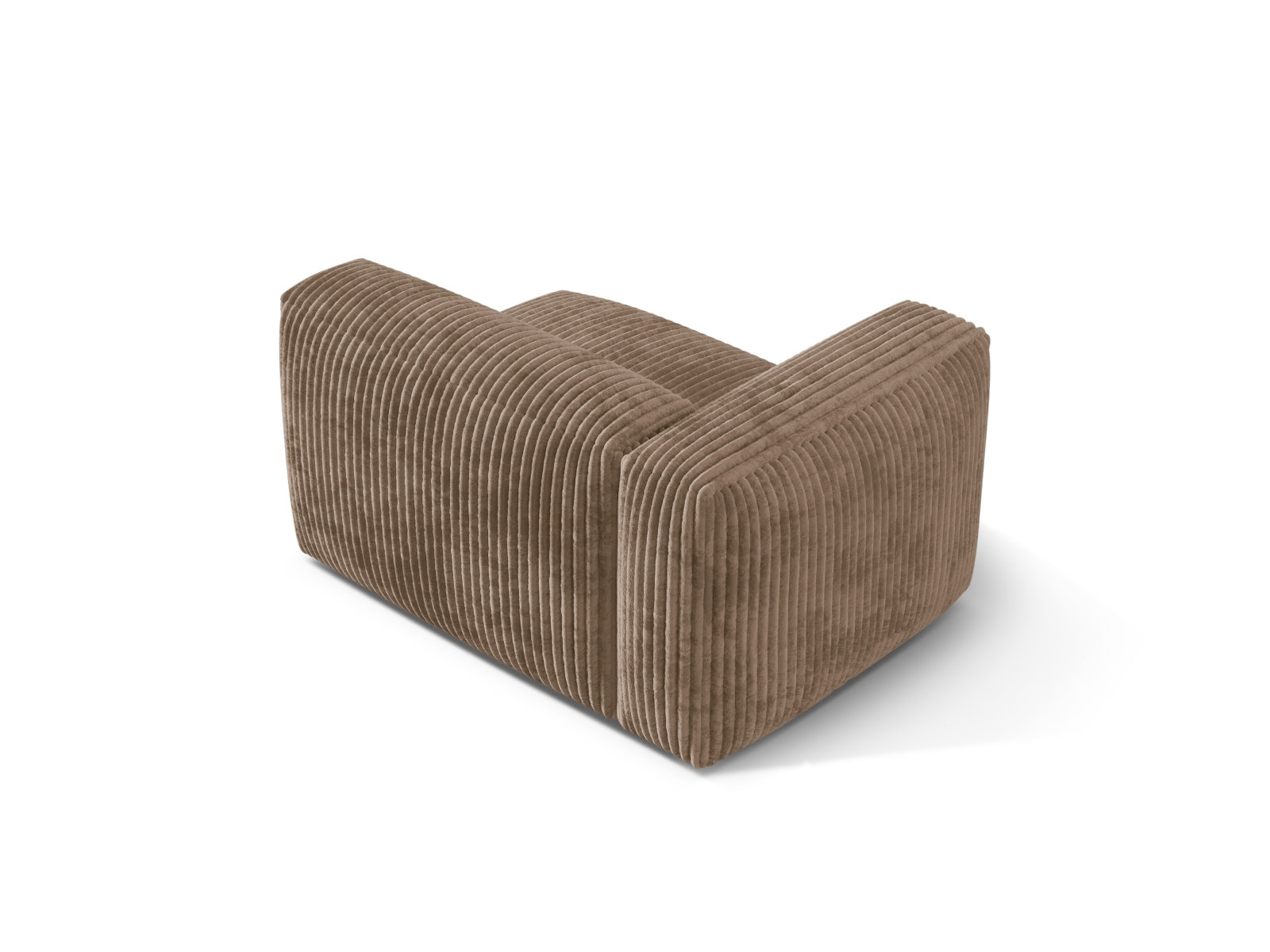 Stylischer linker 1-Sitzer Martina Modul in Acorn-Tilia, perfekt für kreative Raumgestaltungen und vielseitige Kombinationen im Wohnbereich.