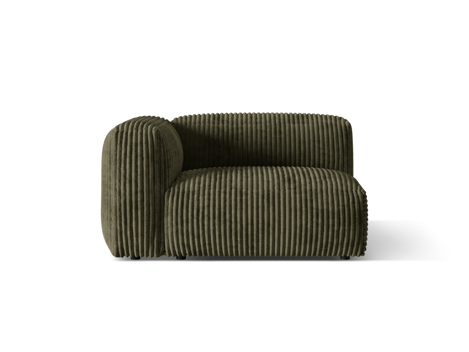 Martina Modul links 1 Sitzer in Moss Green-Tilia präsentiert im Onlineshop von KAQTU Design AG. Modulares Sofa ist von Micadoni