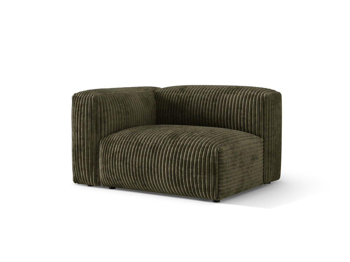 Martina Modul links 1 Sitzer in Moss Green-Tilia präsentiert im Onlineshop von KAQTU Design AG. Modulares Sofa ist von Micadoni