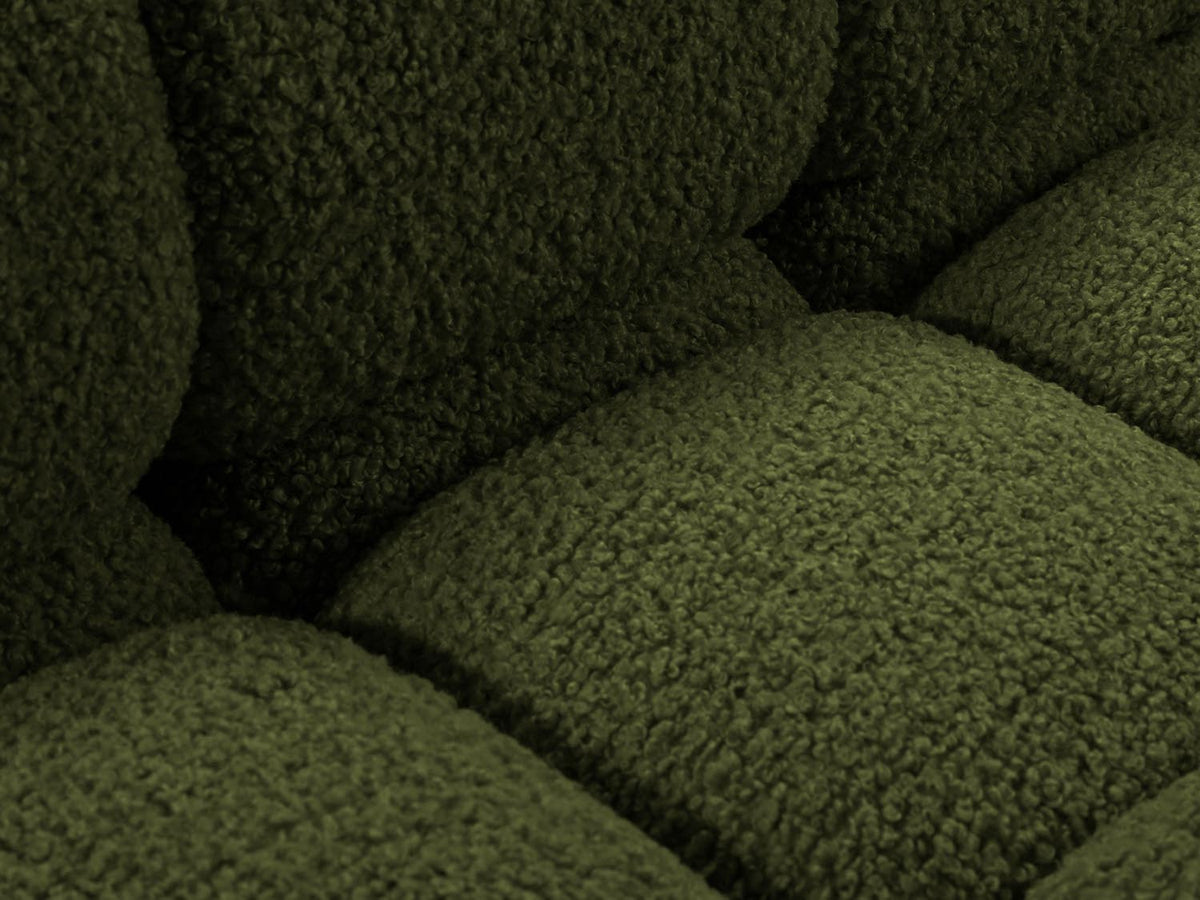 Bellis Boucle Modul links 1 Sitzer in Green-Rolf präsentiert im Onlineshop von KAQTU Design AG. Modulares Sofa ist von Micadoni
