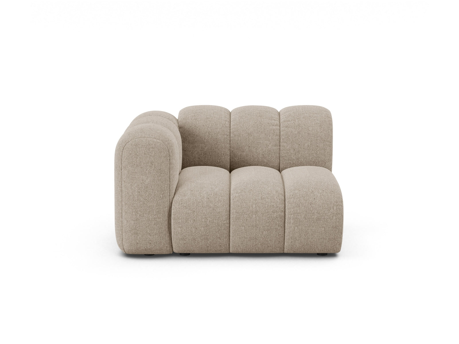 Lupine Modul links 1 Sitzer in Dark Beige-Eden präsentiert im Onlineshop von KAQTU Design AG. Modulares Sofa ist von Micadoni