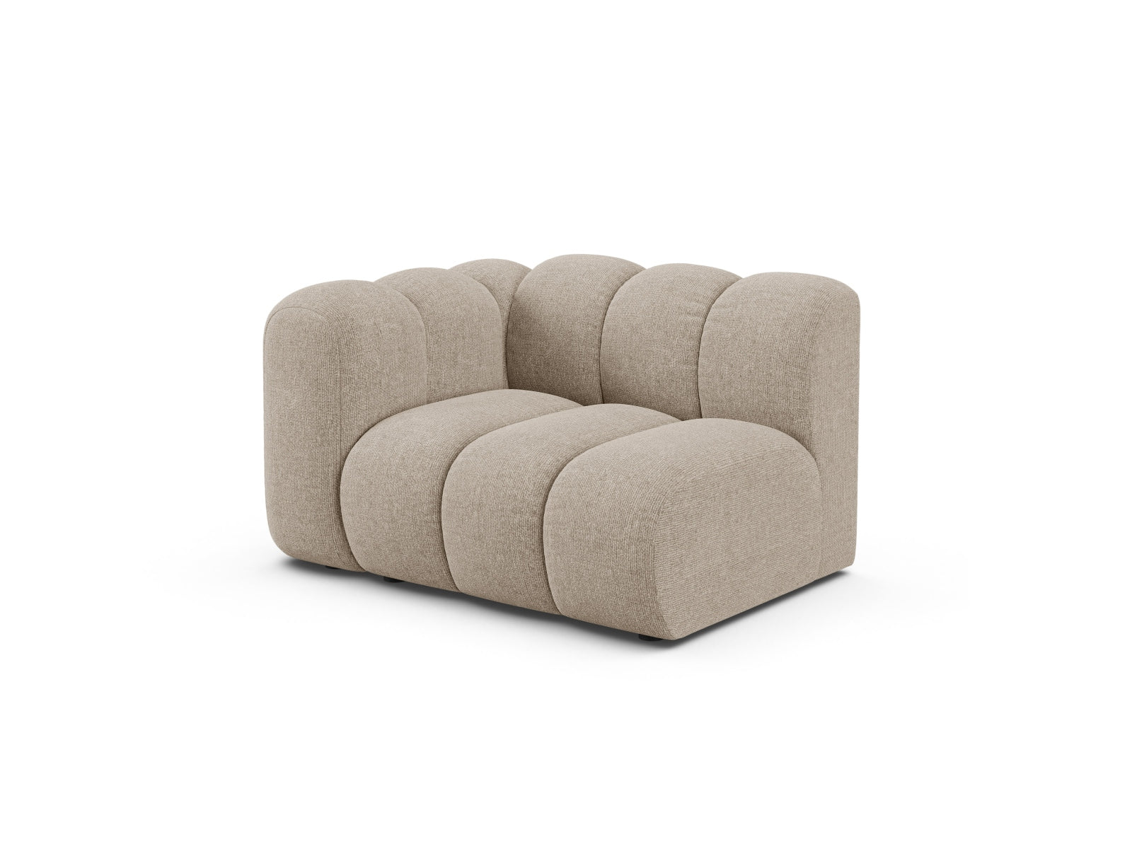 Lupine Modul links 1 Sitzer in Dark Beige präsentiert im Onlineshop von KAQTU Design AG. Modulares Sofa ist von Micadoni