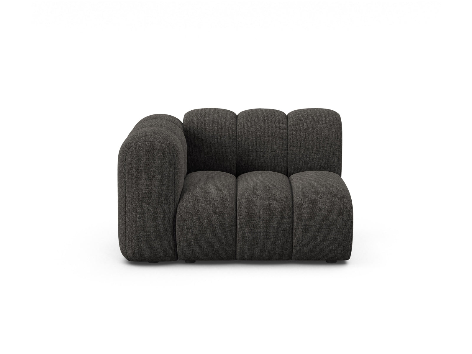 Lupine Modul links 1 Sitzer in Dark Grey-Eden präsentiert im Onlineshop von KAQTU Design AG. Modulares Sofa ist von Micadoni