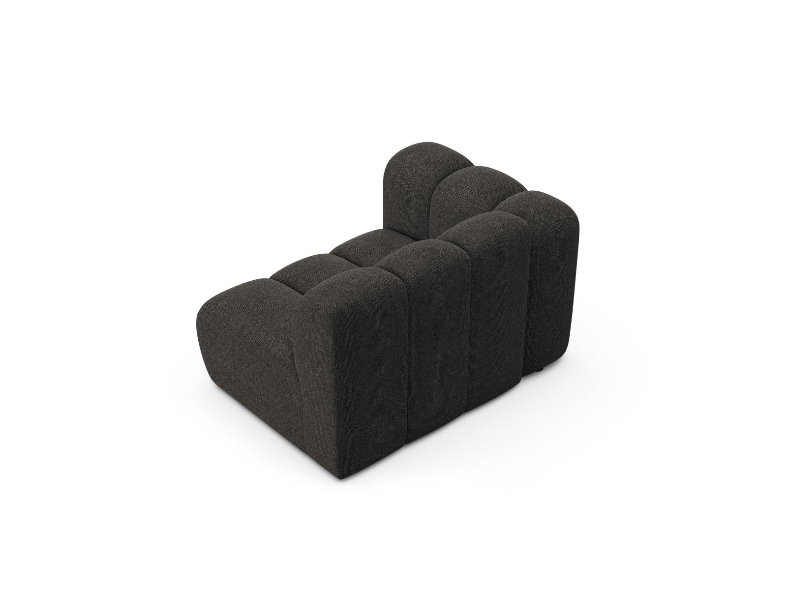 Stylisches 1-Sitzer Modul in Dunkelgrau von Micadoni, perfekt für kreative Sofa-Arrangements und moderne Wohnkonzepte.