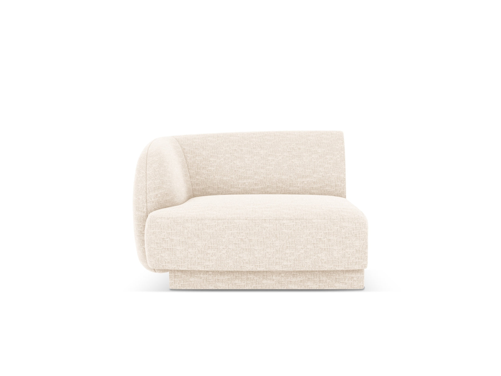 Miley Modul links 1 Sitzer in Ivory präsentiert im Onlineshop von KAQTU Design AG. Modulares Sofa ist von Micadoni