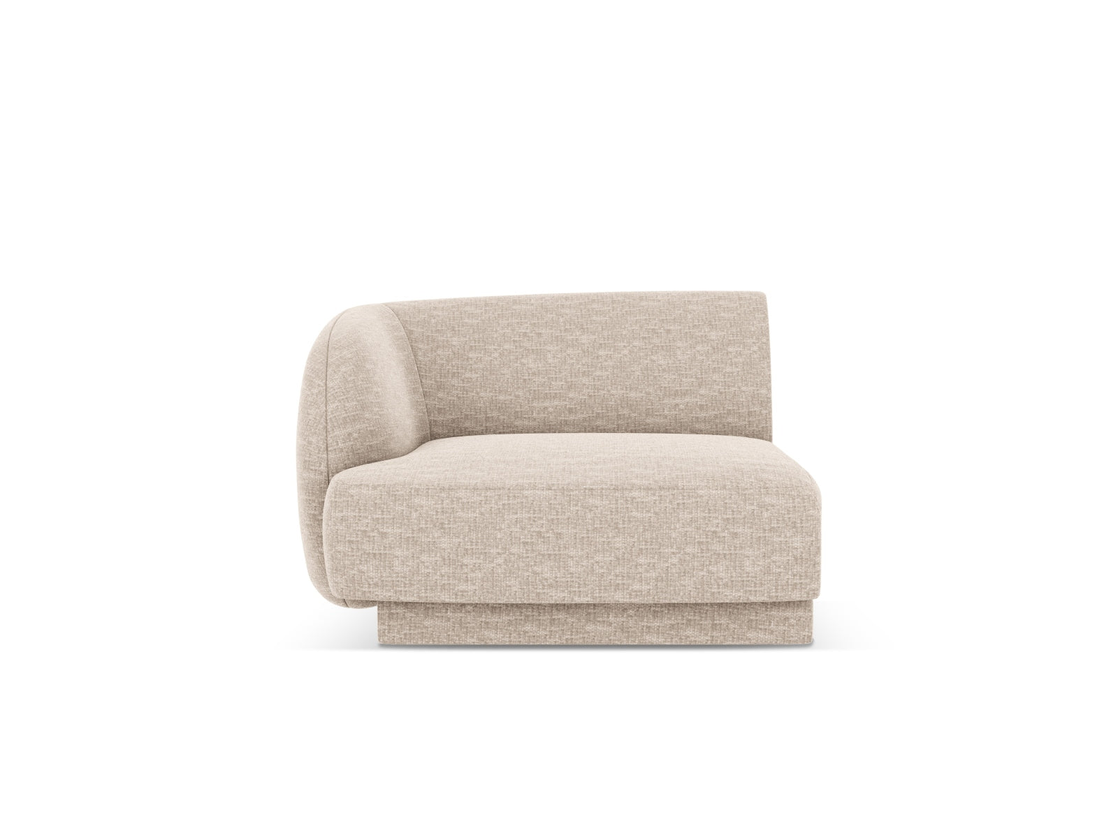 Miley Modul links 1 Sitzer in Beige präsentiert im Onlineshop von KAQTU Design AG. Modulares Sofa ist von Micadoni