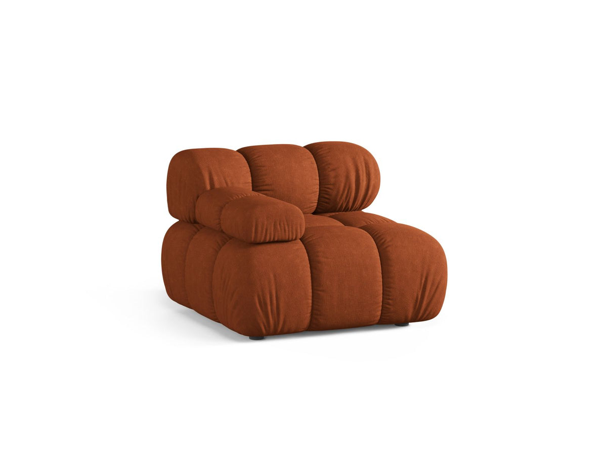 1-Sitzer Modul links Bellis in Brick-Liberty präsentiert im Onlineshop von KAQTU Design AG. Modulares Sofa ist von Micadoni