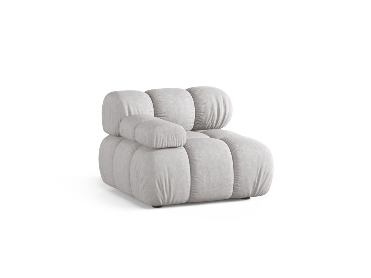 1-Sitzer Modul links Bellis in Light Grey-Liberty präsentiert im Onlineshop von KAQTU Design AG. Modulares Sofa ist von Micadoni
