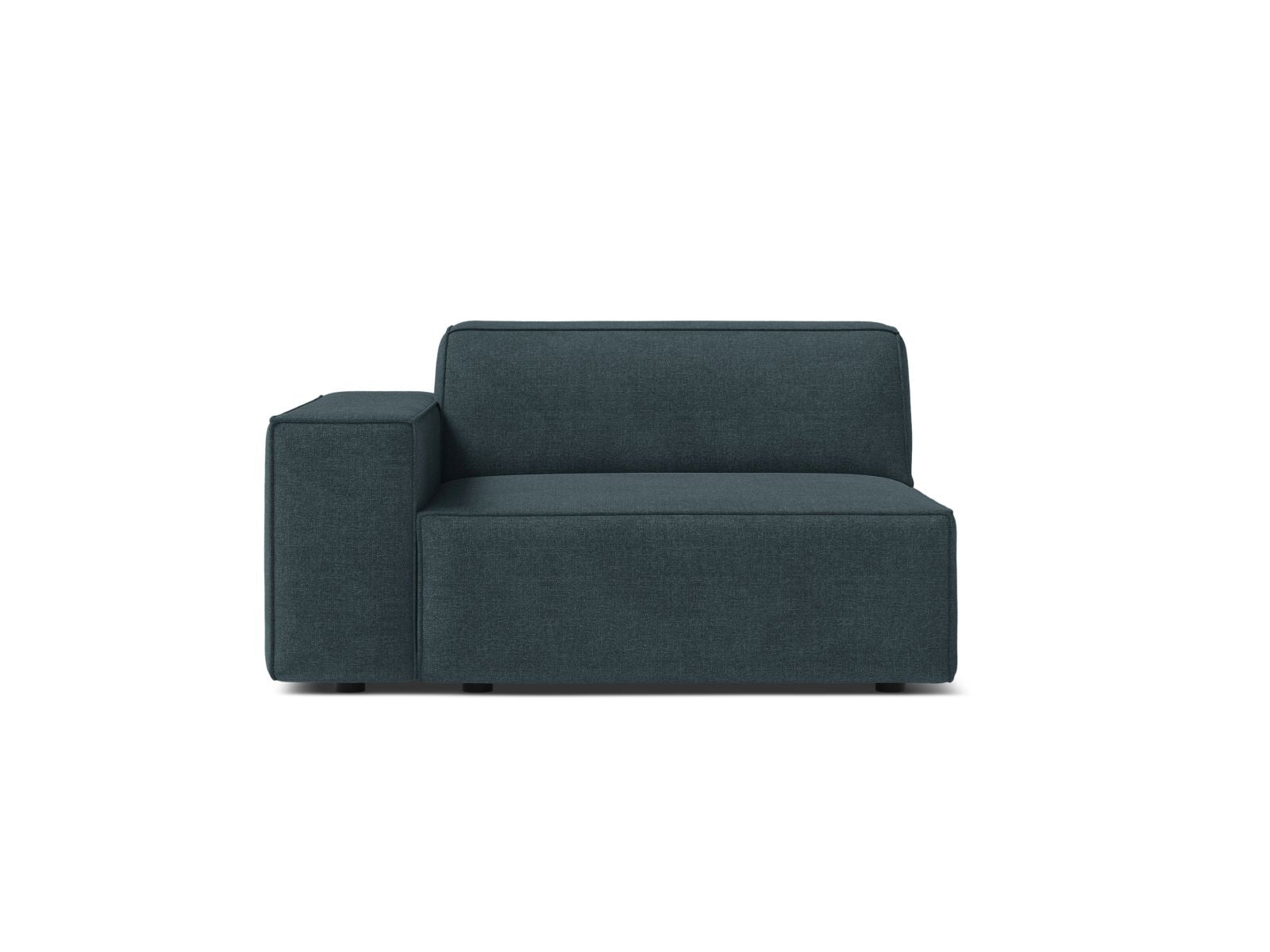 Stylisches 1-Sitzer Modul links Jodie in ansprechendem Petrol, perfekt für kreative und flexible Sofa-Kombinationen in zeitgemäßen Wohnstilen.