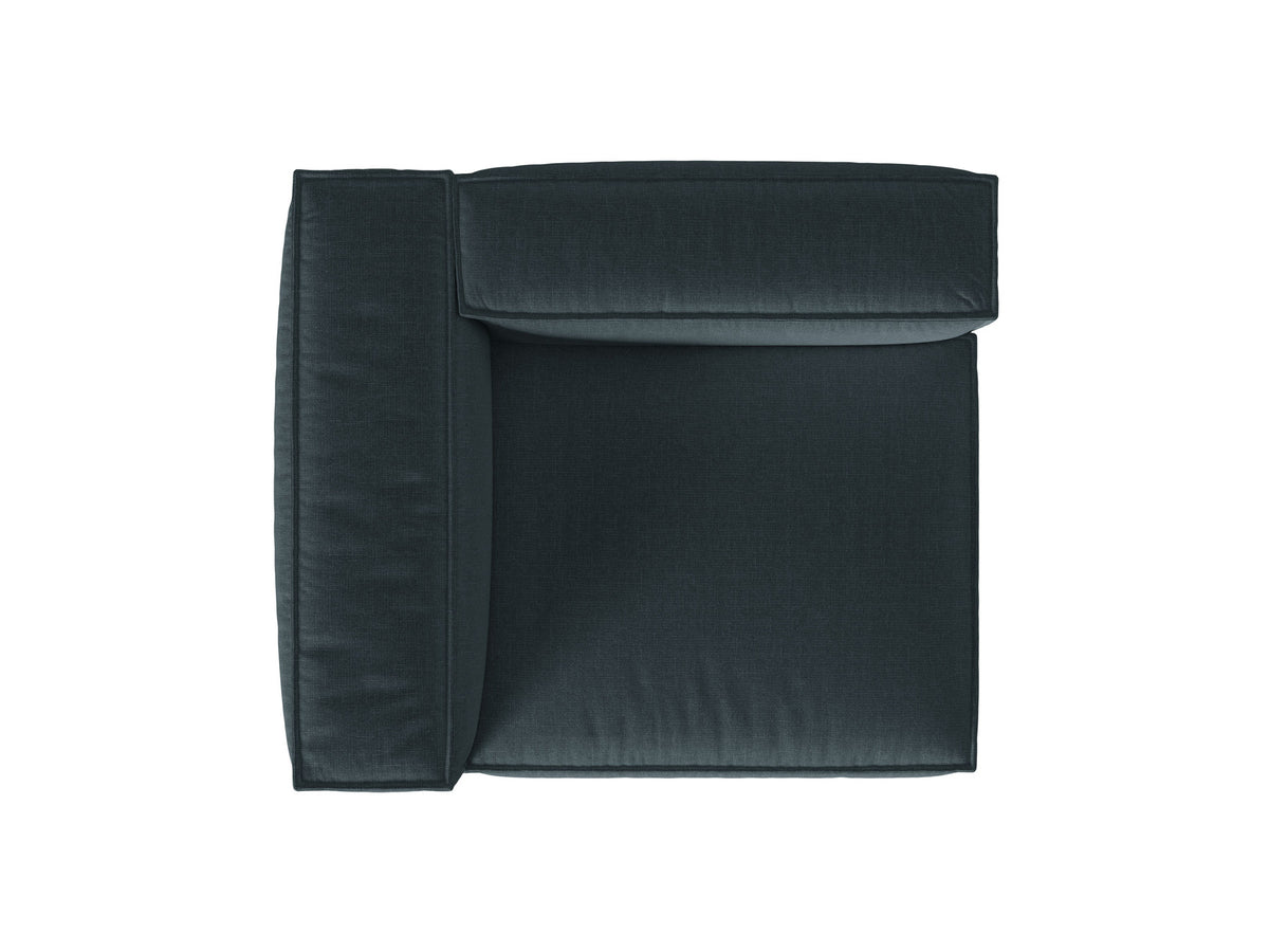1-Sitzer Modulares Sofa links Nuria in Deep Petrol-Liberty präsentiert im Onlineshop von KAQTU Design AG. Modulares Sofa ist von Micadoni
