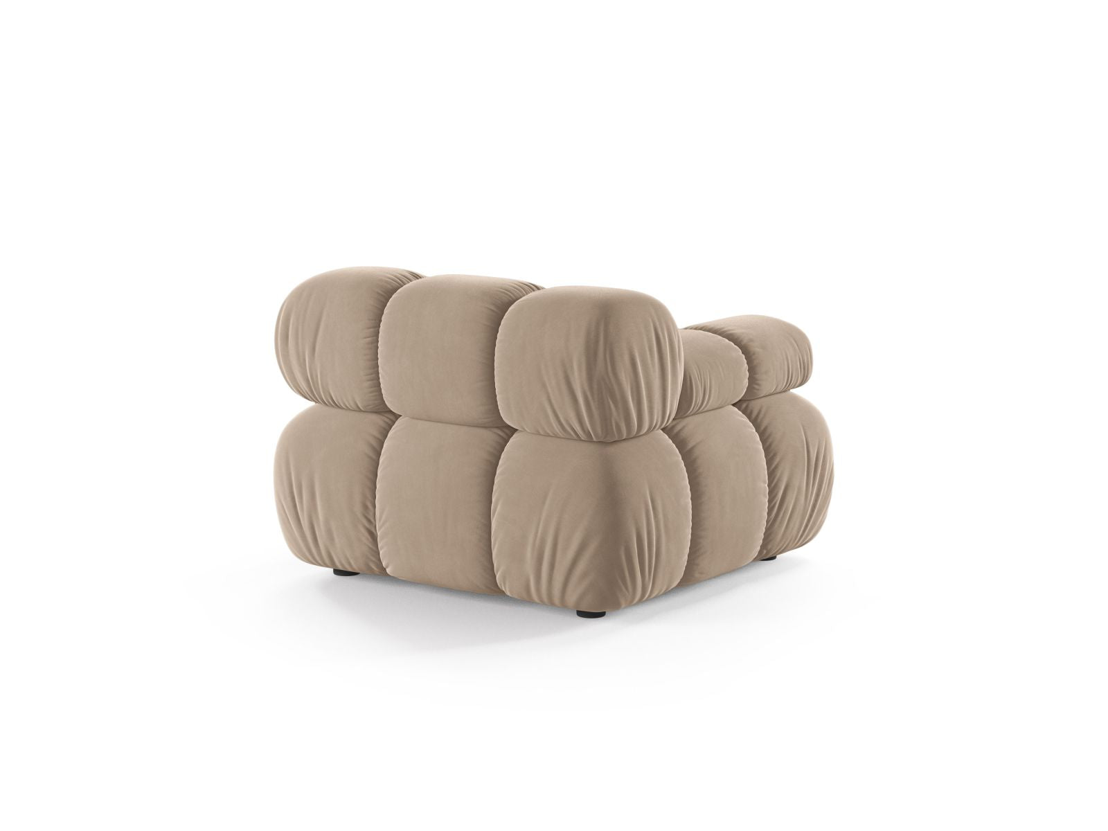 Beige 1-Sitzer Modul links Bellis von Micadoni, stilvolles Sofa-Element für individuelle Raumkonzepte und gemütliche Sitzgelegenheiten.