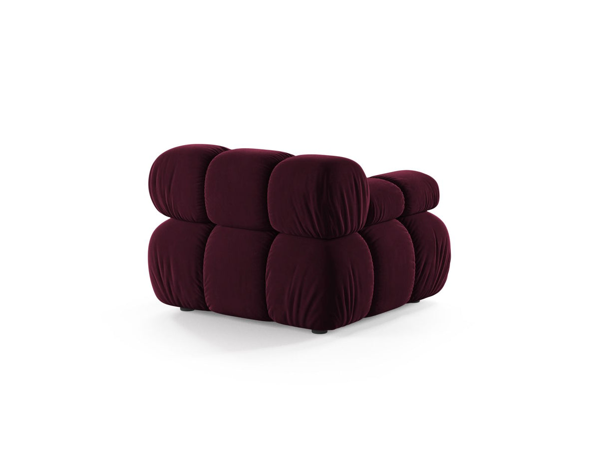 1-Sitzer Modul links Bellis in Burgundy-Venus präsentiert im Onlineshop von KAQTU Design AG. Modulares Sofa ist von Micadoni