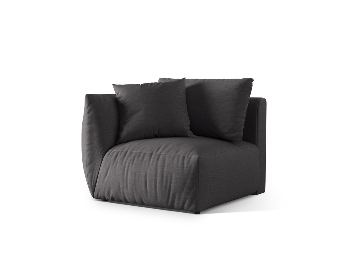 Chris Modul links 1 Sitzer in Sand-LINS präsentiert im Onlineshop von KAQTU Design AG. Modulares Sofa ist von Micadoni