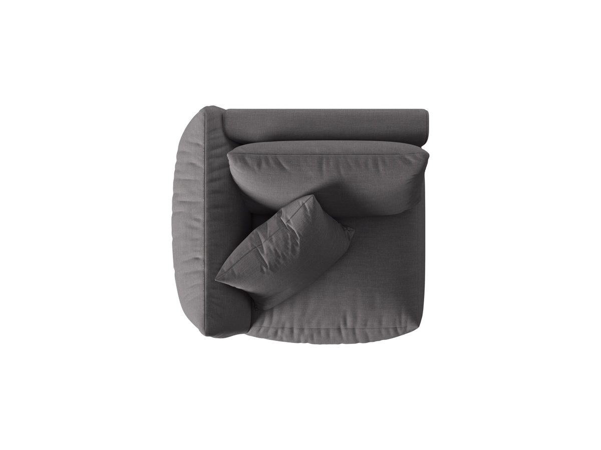 Chris Modul links 1 Sitzer in Sand-LINS präsentiert im Onlineshop von KAQTU Design AG. Modulares Sofa ist von Micadoni