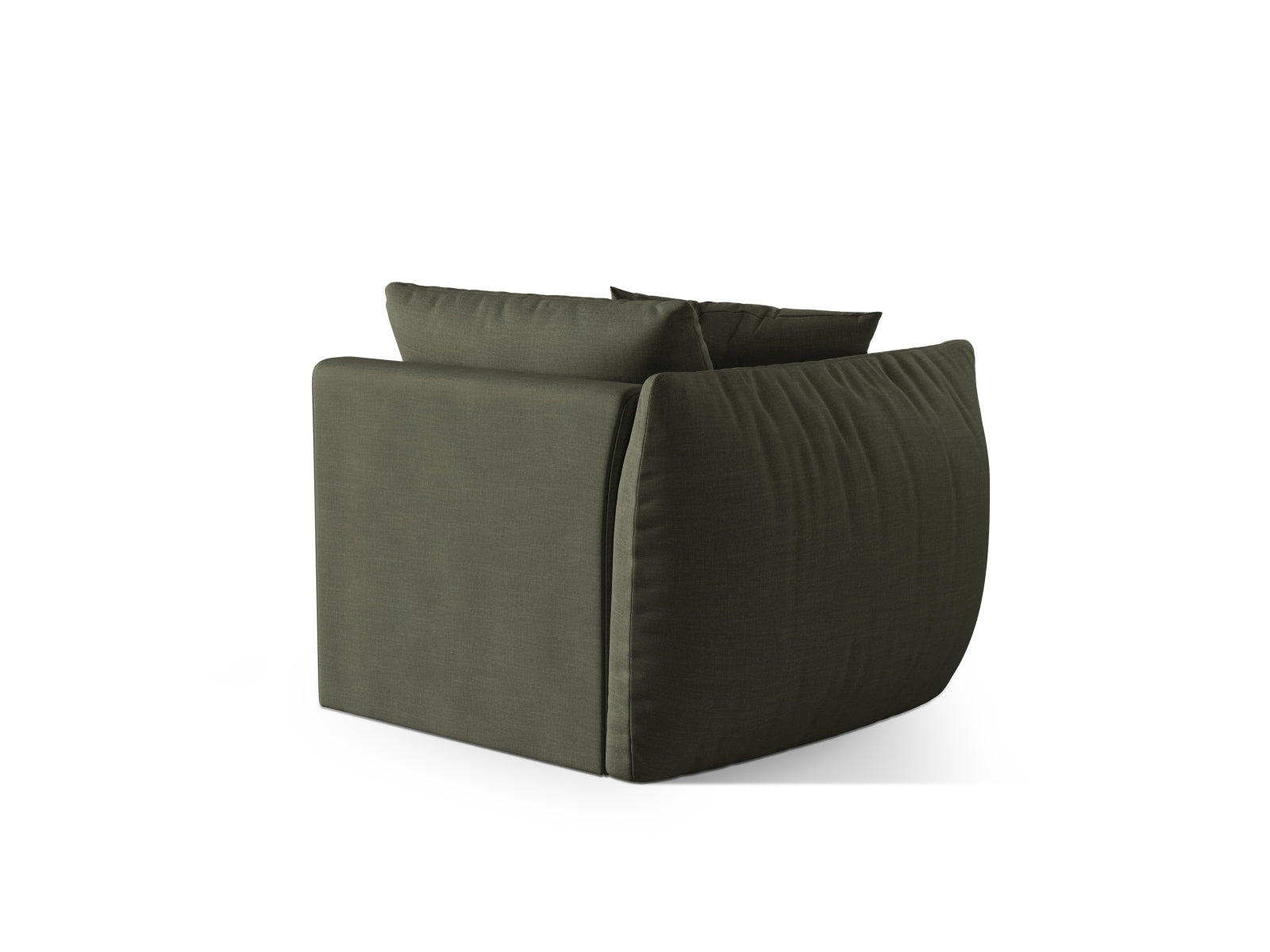 Eleganter 1-Sitzer des Chris Moduls in zartem Blau, ideal für moderne Wohnräume und Teil des vielseitigen modularen Sofas von Micadoni.