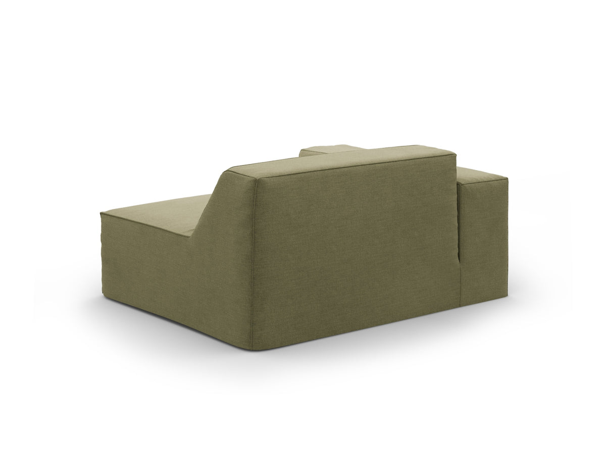 Jodie Modul links 1 Sitzer mit abnehmbaren Bezug in Light Green-LINS präsentiert im Onlineshop von KAQTU Design AG. Modulares Sofa ist von Micadoni