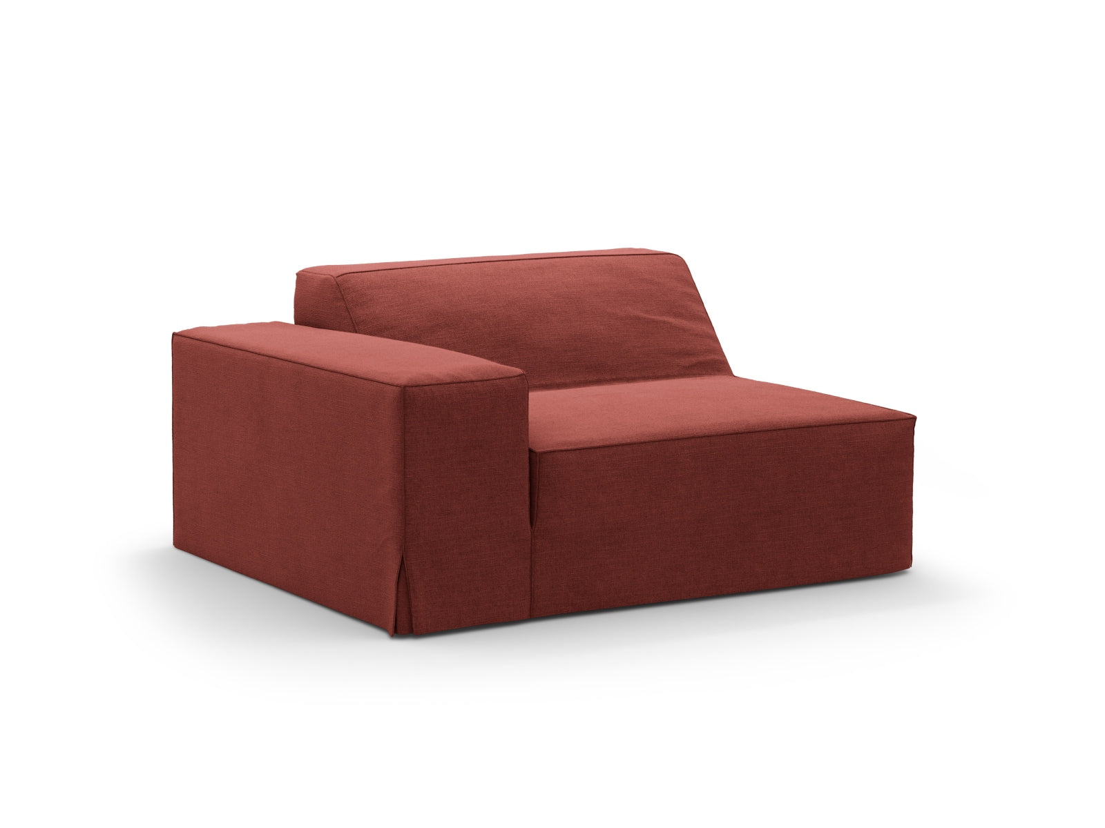 Jodie Modul links 1 Sitzer in Cherrywood-LINS präsentiert im Onlineshop von KAQTU Design AG. Modulares Sofa ist von Micadoni