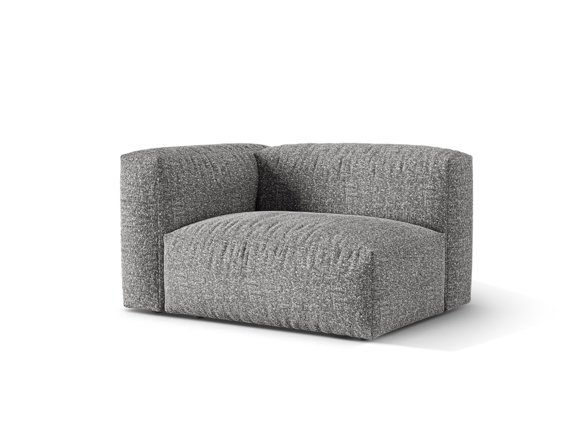 1-Sitzer Sofa Martina Wide links in Graphite-Monet präsentiert im Onlineshop von KAQTU Design AG. Modulares Sofa ist von Micadoni
