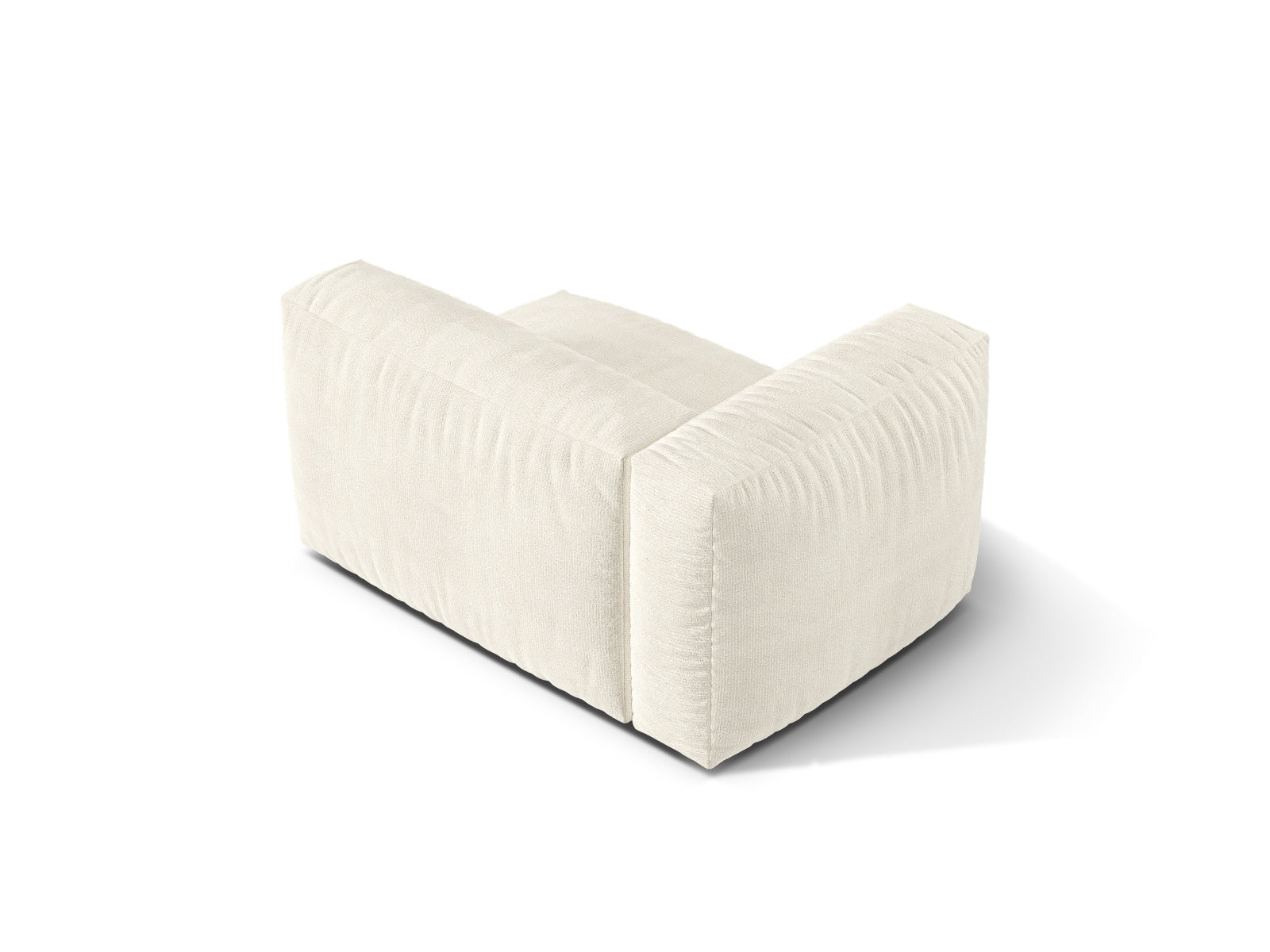 Elegantes 1-Sitzer Sofa Martina Wide links in sanftem Ivory-Monet, ideal für stilvolle Wohnräume und entspannte Atmosphäre.