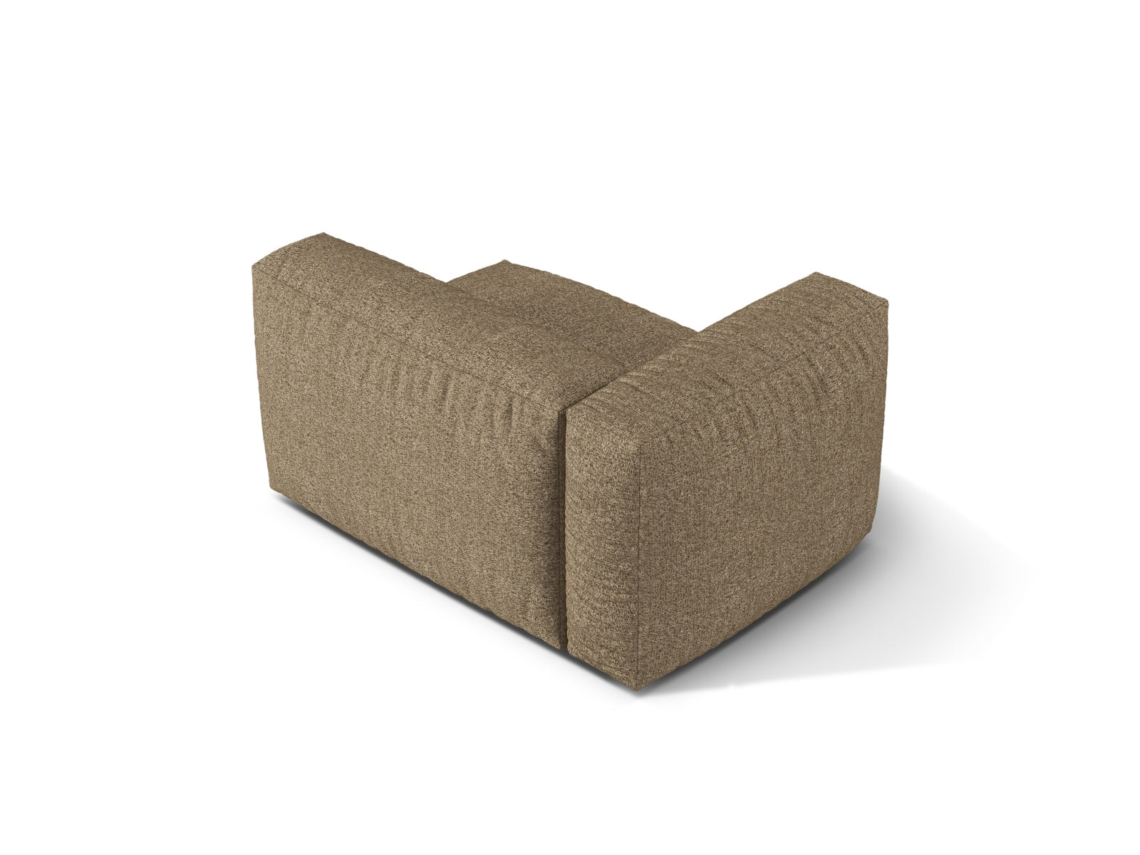 Elegantes 1-Sitzer Sofa Martina Wide links in warmem Cappuccino, ideal für stilvolle Wohnräume und flexible Einrichtungslösungen.
