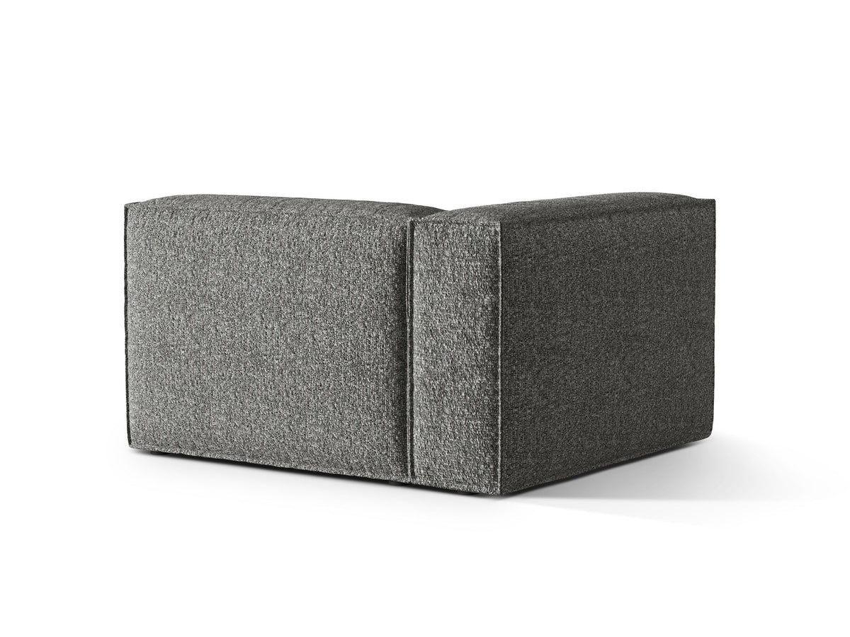Nuria Boucle Modular Sofa links 1 Sitzer in Graphite-Monet präsentiert im Onlineshop von KAQTU Design AG. Modulares Sofa ist von Micadoni