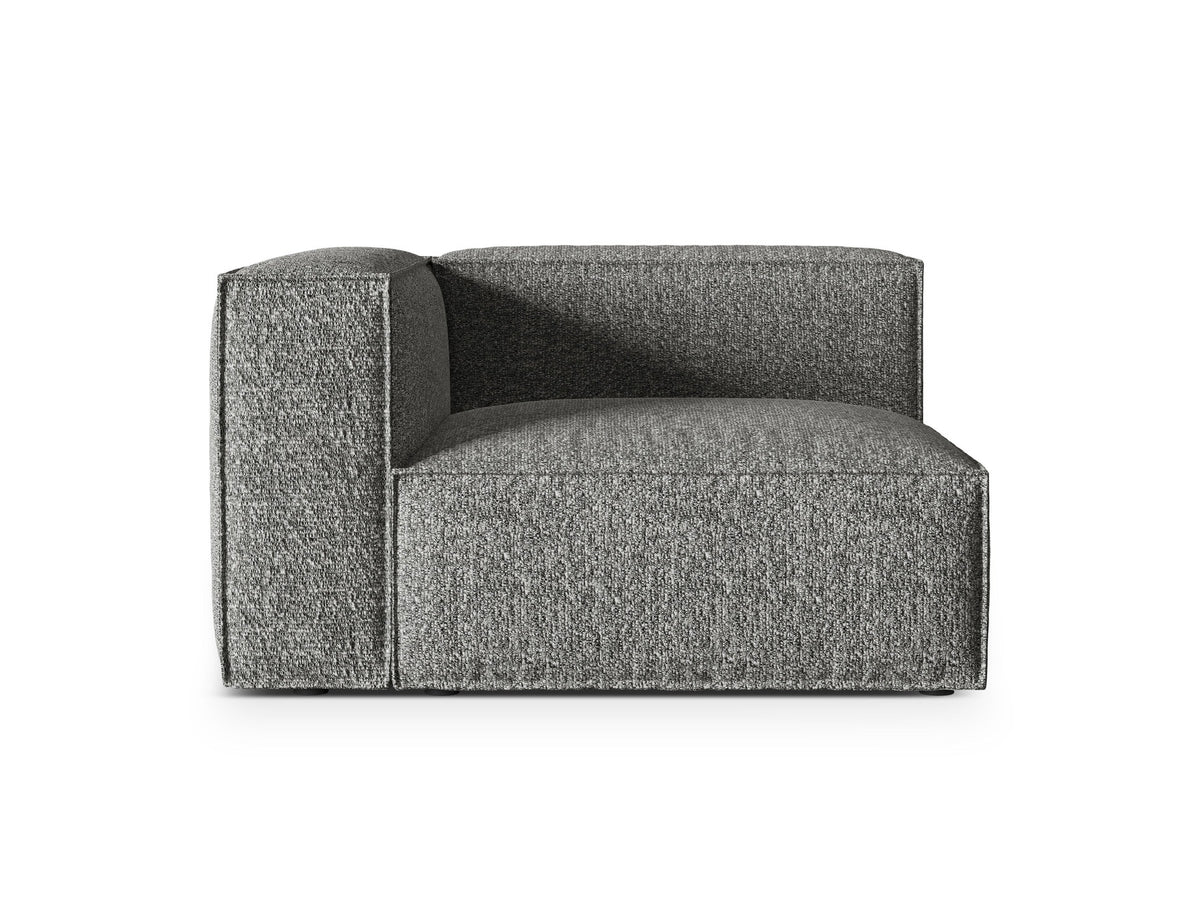 Nuria Boucle Modular Sofa links 1 Sitzer in Graphite-Monet präsentiert im Onlineshop von KAQTU Design AG. Modulares Sofa ist von Micadoni
