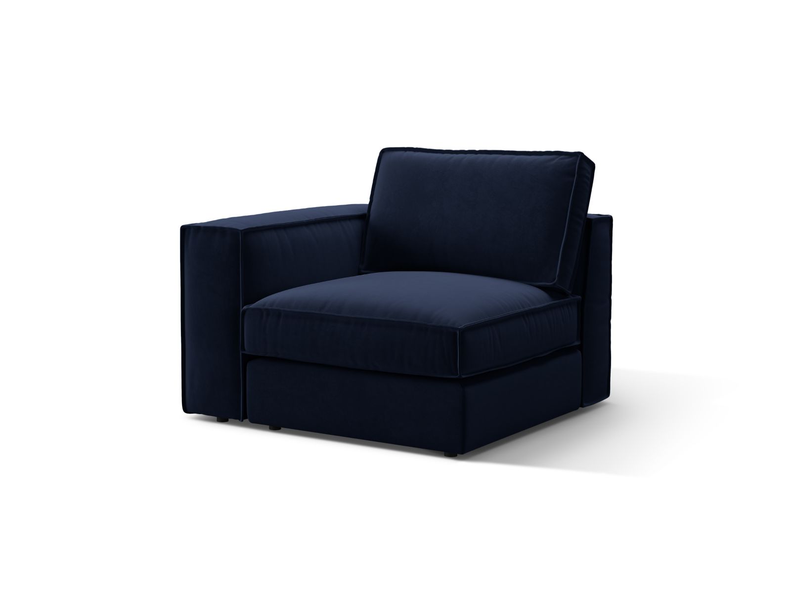 Stylisches 1-Sitzer Modul Pola in Royal Blue, perfekt für kreative Sofa-Kombinationen und moderne Wohnkonzepte.