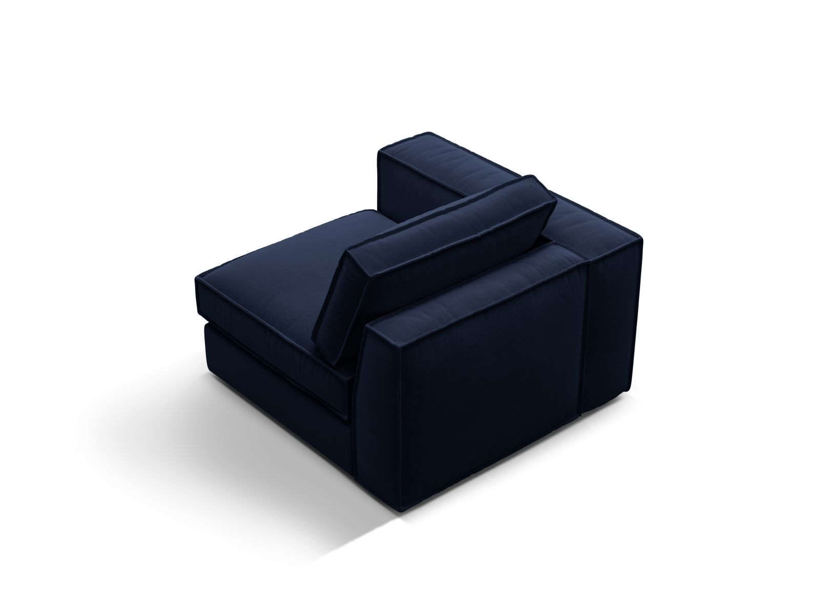 Stylisches 1-Sitzer Modul Pola in Royal Blue, perfekt für kreative Sofa-Kombinationen und moderne Wohnkonzepte.