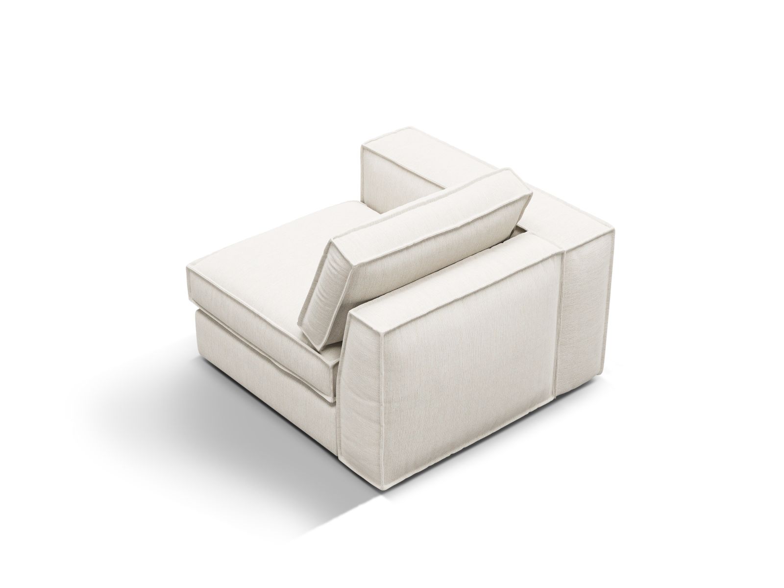 Stylisches 1-Sitzer Modul links Pola in modernem Design, perfekt für kreative Sofa-Kombinationen und stilvolle Wohnräume.