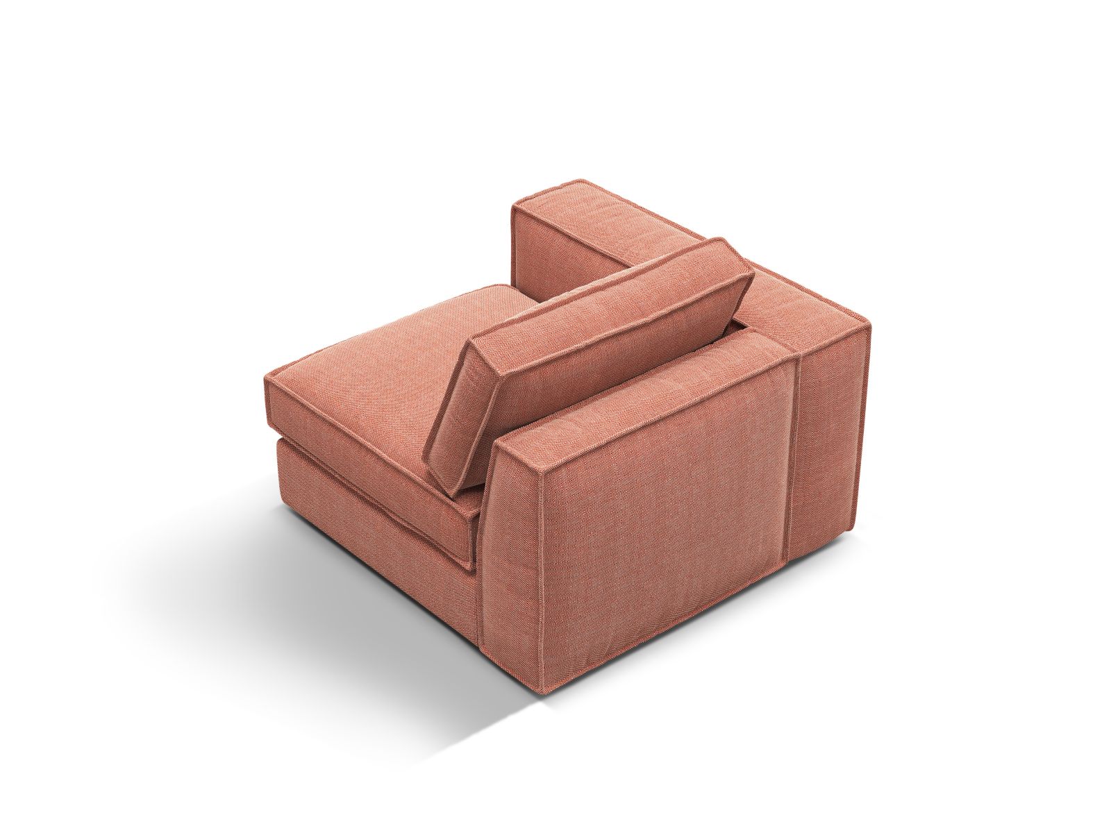 Stylisches 1-Sitzer Modul Pola von Micadoni, perfekt für kreative Raumlösungen und zeitgemäße Einrichtungsideen.