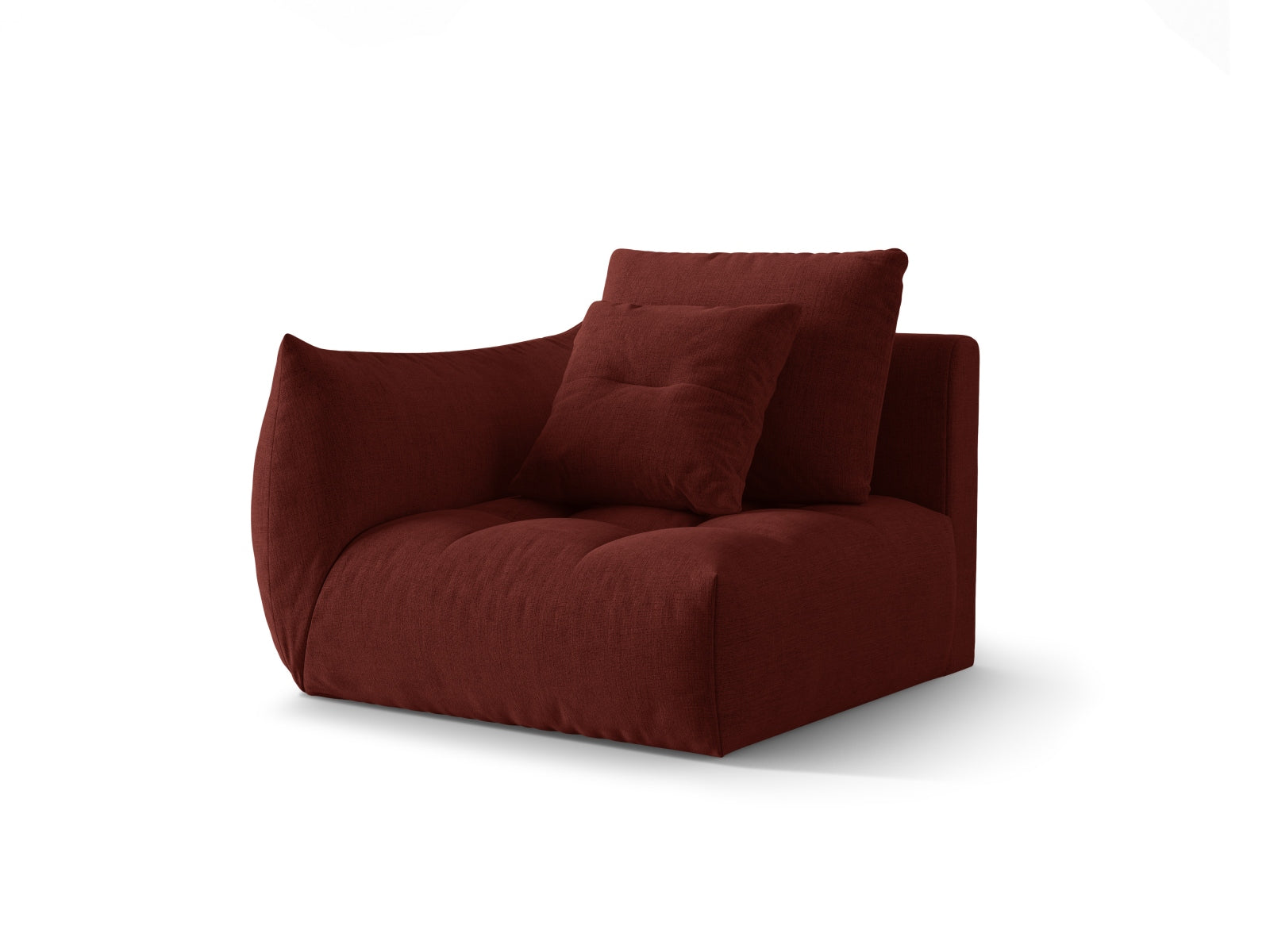 Erleben Sie den eleganten Bloom Modul links 1 Sitzer von Micadoni – ein hochwertiger Velours-Sessel, perfekt für stilvolle Wohnräume und maximalen Komfort.