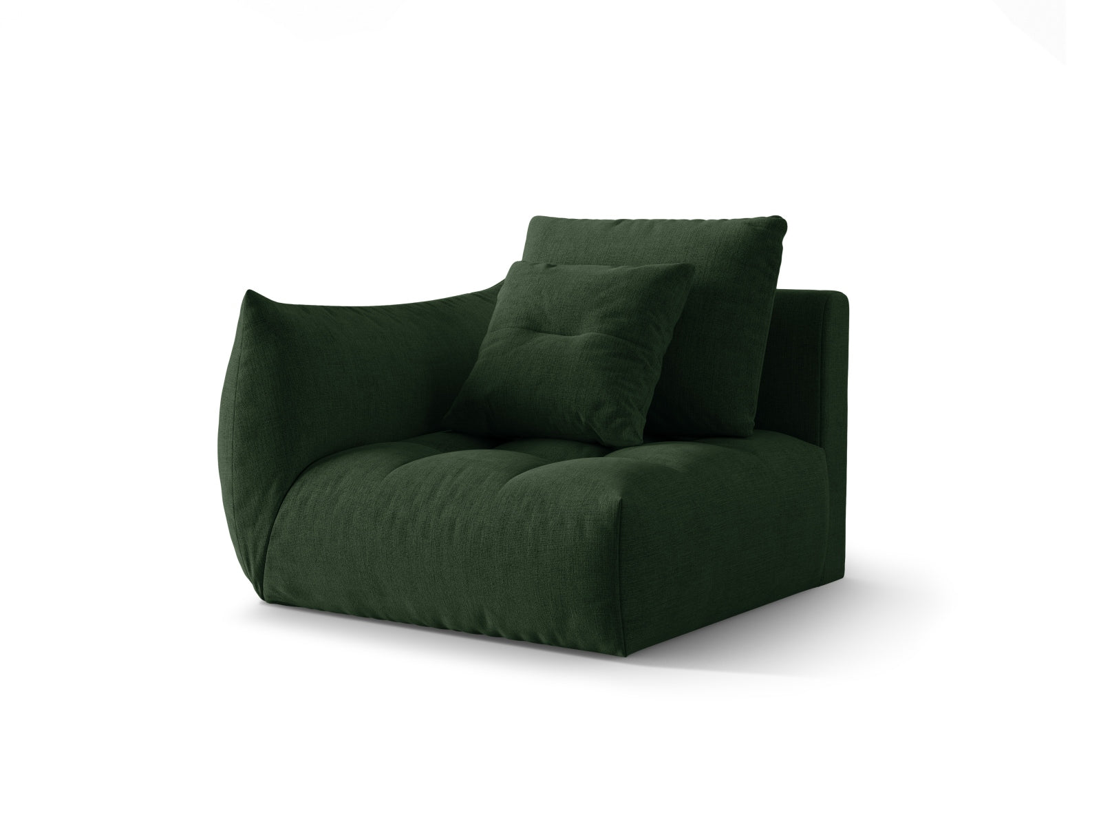 Erleben Sie den eleganten Bloom Modul links 1 Sitzer von Micadoni – ein hochwertiger Velours-Sessel, perfekt für stilvolles Wohnen und maximalen Komfort.