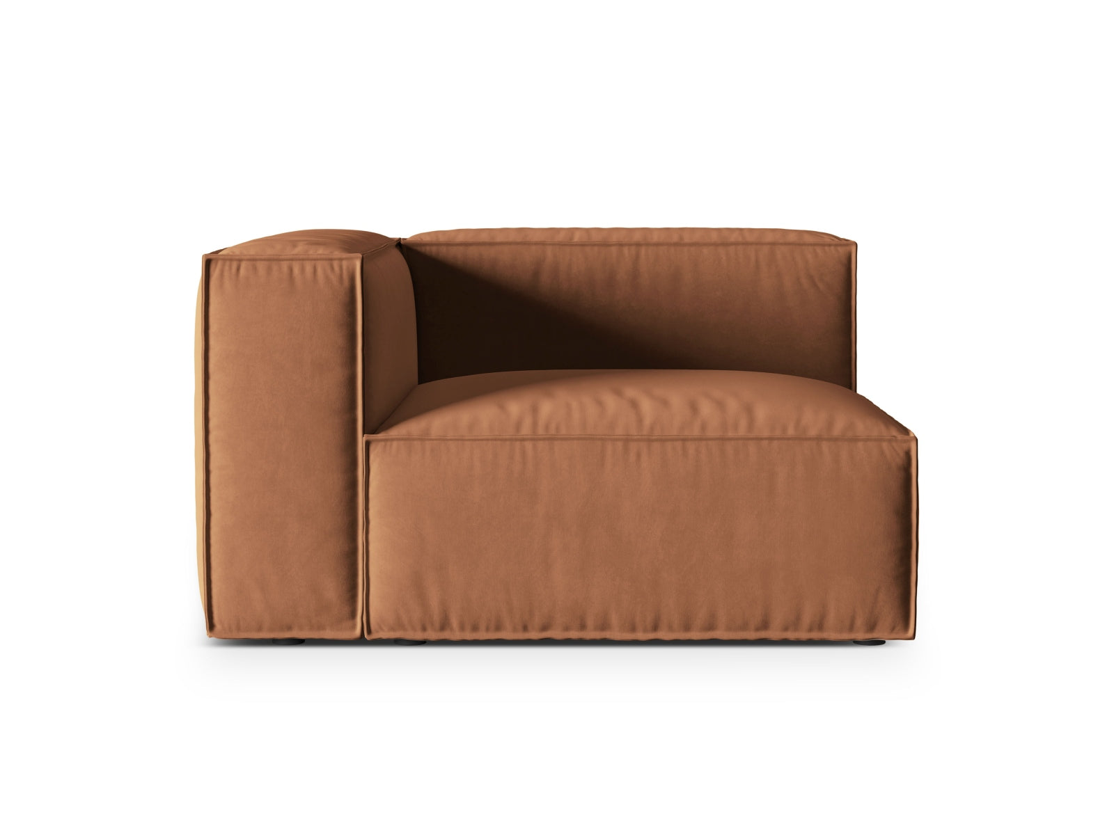 Nuria Velour links Modular Sofa 1 Sitzer in Honey präsentiert im Onlineshop von KAQTU Design AG. Modulares Sofa ist von Micadoni