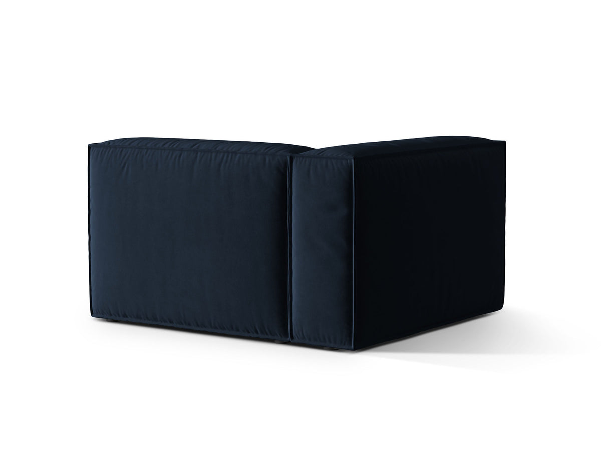Nuria Velour links Modular Sofa 1 Sitzer in Dark Blue-Paris präsentiert im Onlineshop von KAQTU Design AG. Modulares Sofa ist von Micadoni