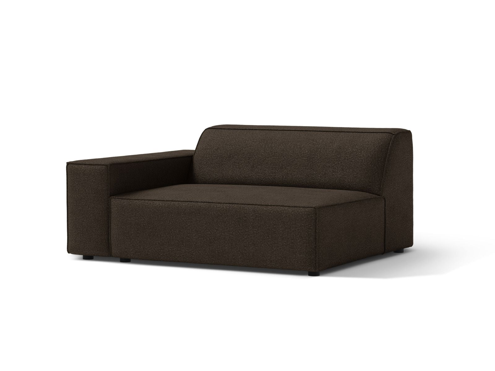 Elegantes 1-Sitzer Modul links Jodie in einem gemütlichen Braun, ideal für individuelle Sofa-Kombinationen und stilvolle Einrichtung.