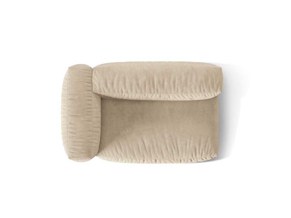 Martina Modul links 1 Sitzer in Light Beige-Vogue präsentiert im Onlineshop von KAQTU Design AG. Modulares Sofa ist von Micadoni