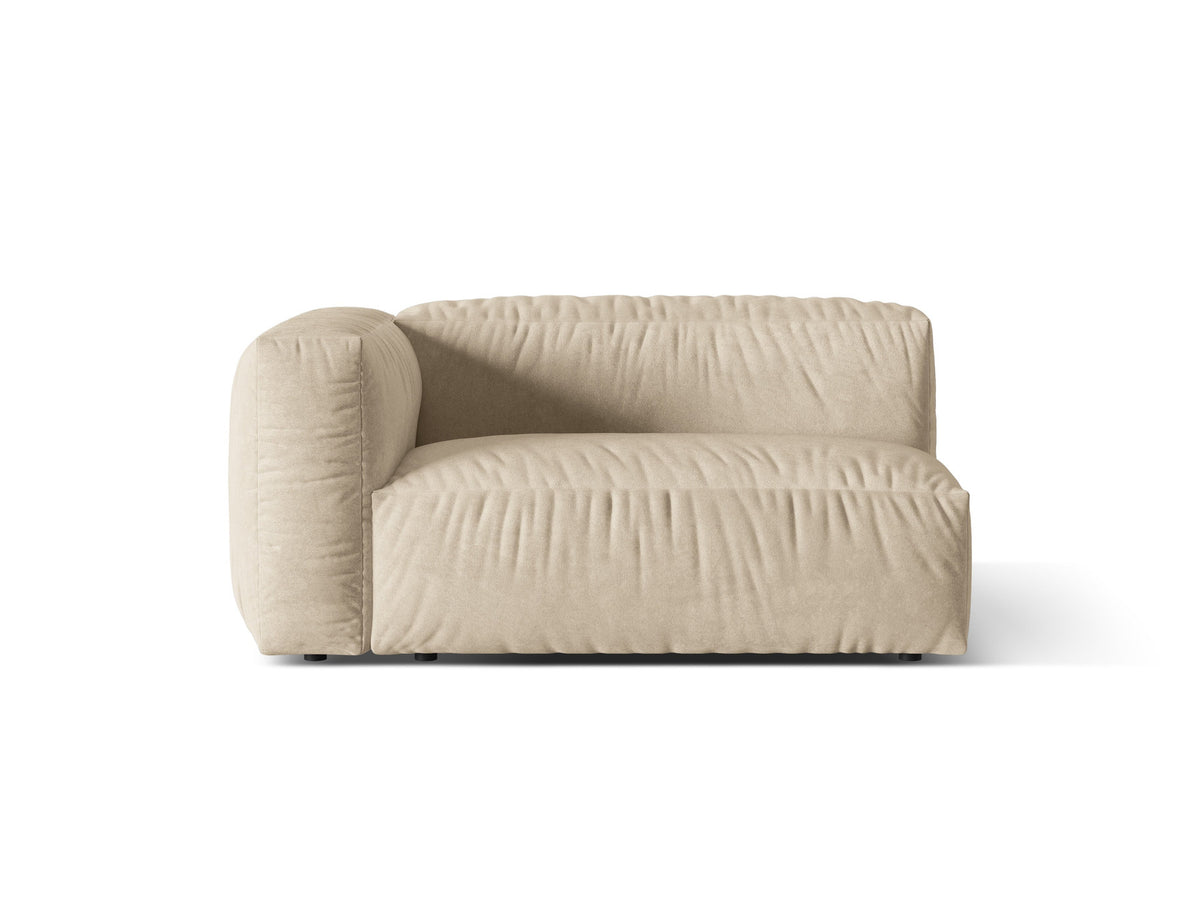 Martina Modul links 1 Sitzer in Light Beige-Vogue präsentiert im Onlineshop von KAQTU Design AG. Modulares Sofa ist von Micadoni