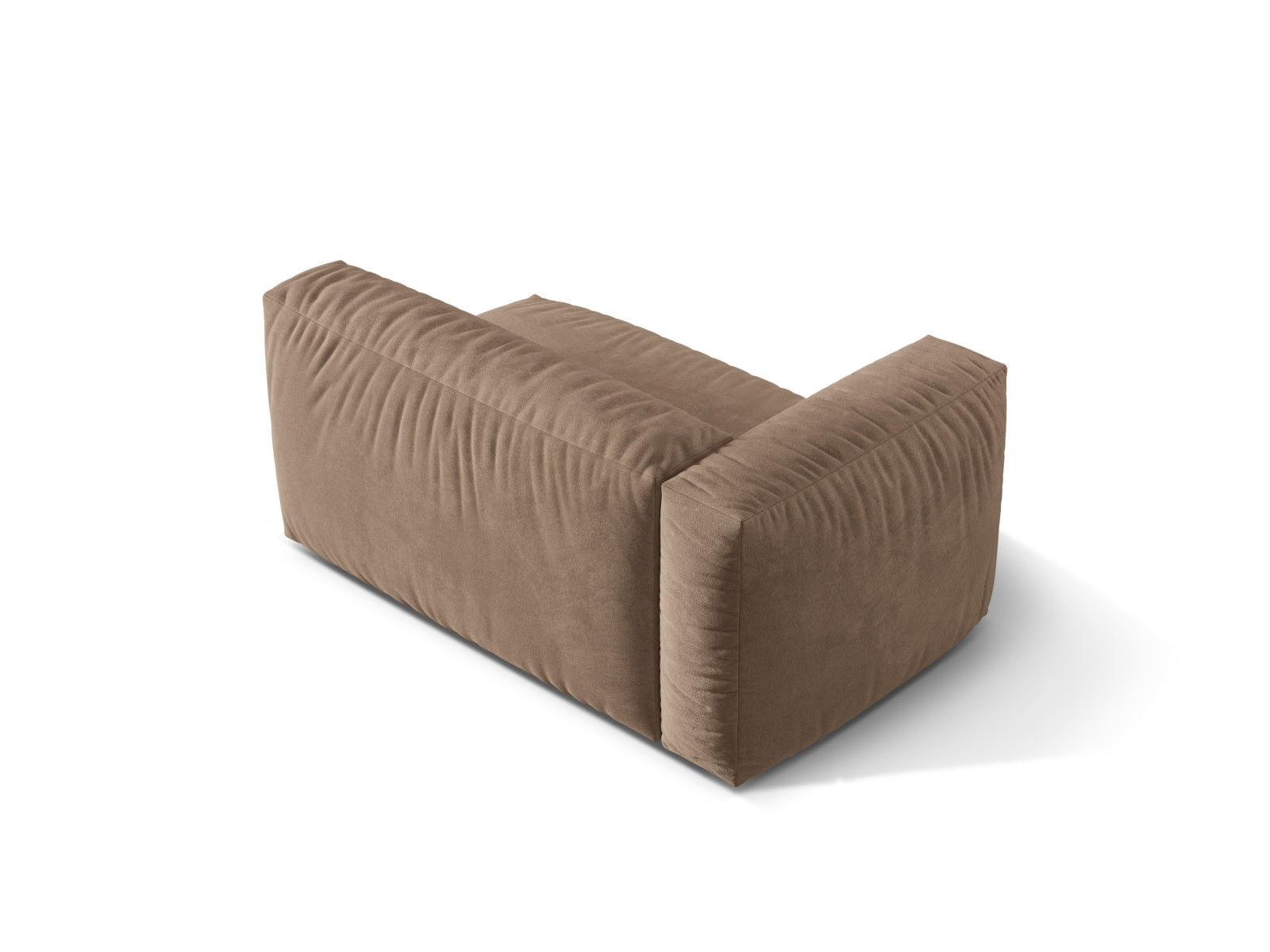 Stylischer linker 1-Sitzer Martina Modul von Micadoni, gefertigt aus luxuriösem Velours, perfekt für ein zeitgemäßes Wohnambiente.