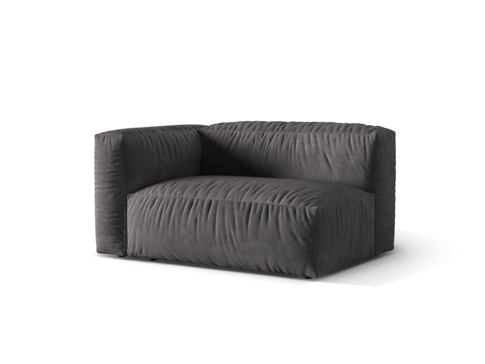 Eleganter linker 1-Sitzer des Martina Moduls in Grey-Vogue, ideal für stilvolle Wohnräume und entspannende Lounge-Ecken von Micadoni.