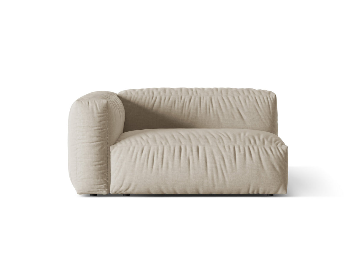 Martina Modul links 1 Sitzer in Light Beige-Boston präsentiert im Onlineshop von KAQTU Design AG. Modulares Sofa ist von Micadoni