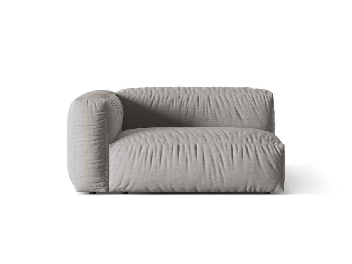 Martina Modul links 1 Sitzer in Light Grey-Boston präsentiert im Onlineshop von KAQTU Design AG. Modulares Sofa ist von Micadoni