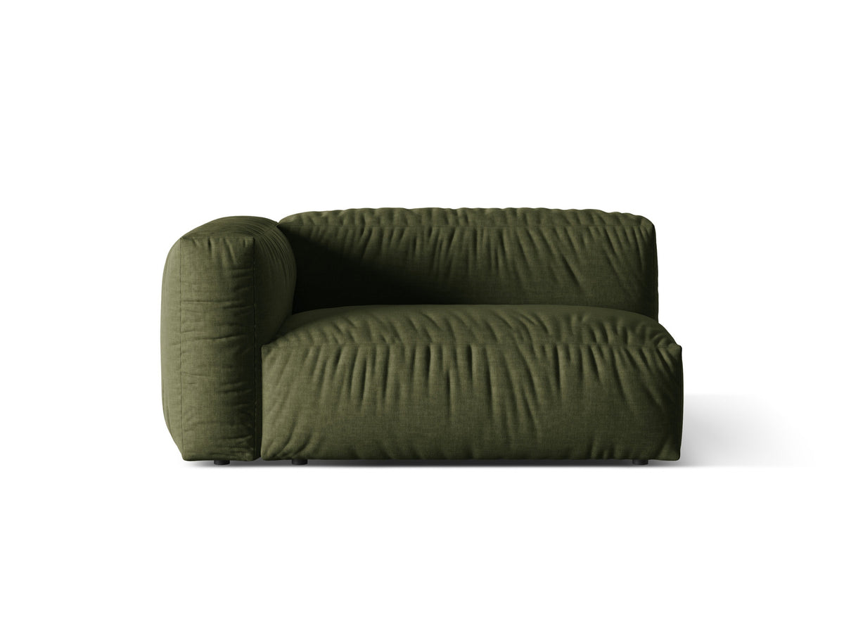 Martina Modul links 1 Sitzer in Green-Boston präsentiert im Onlineshop von KAQTU Design AG. Modulares Sofa ist von Micadoni