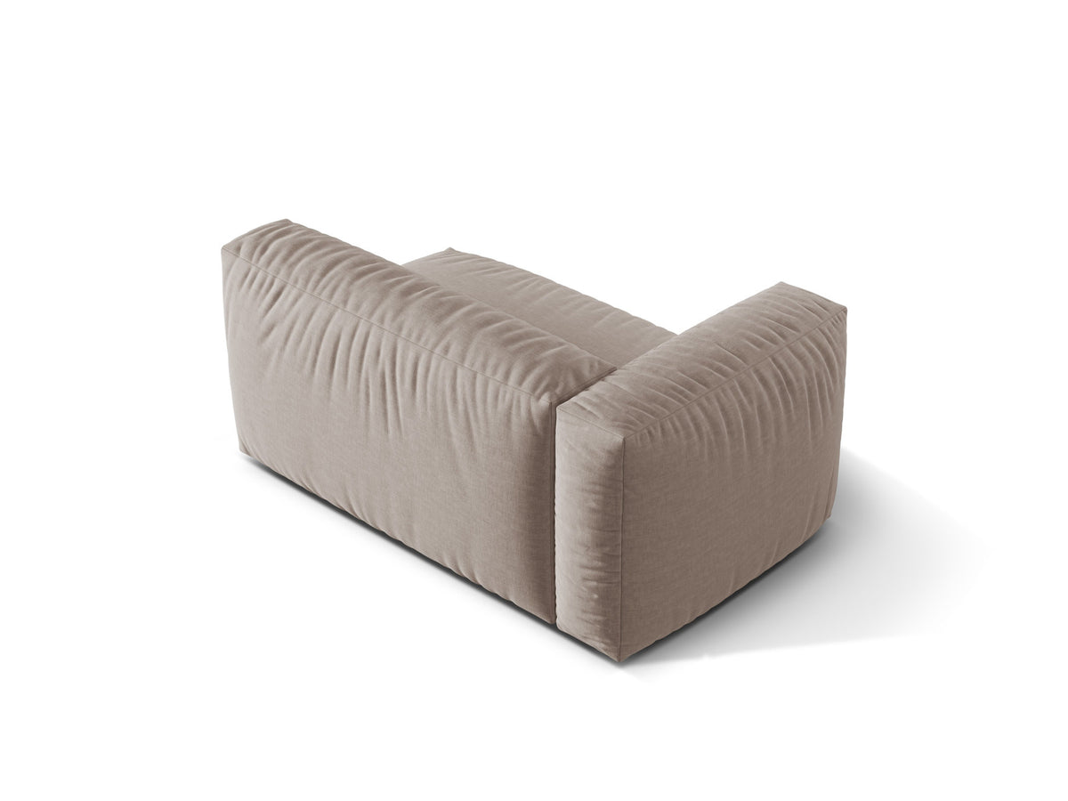 Martina Modul links 1 Sitzer in Dark Beige-Boston präsentiert im Onlineshop von KAQTU Design AG. Modulares Sofa ist von Micadoni