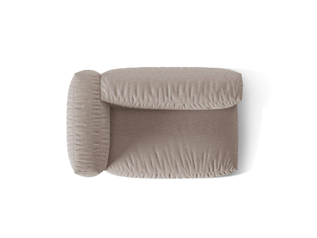 Martina Modul links 1 Sitzer in Dark Beige-Boston präsentiert im Onlineshop von KAQTU Design AG. Modulares Sofa ist von Micadoni
