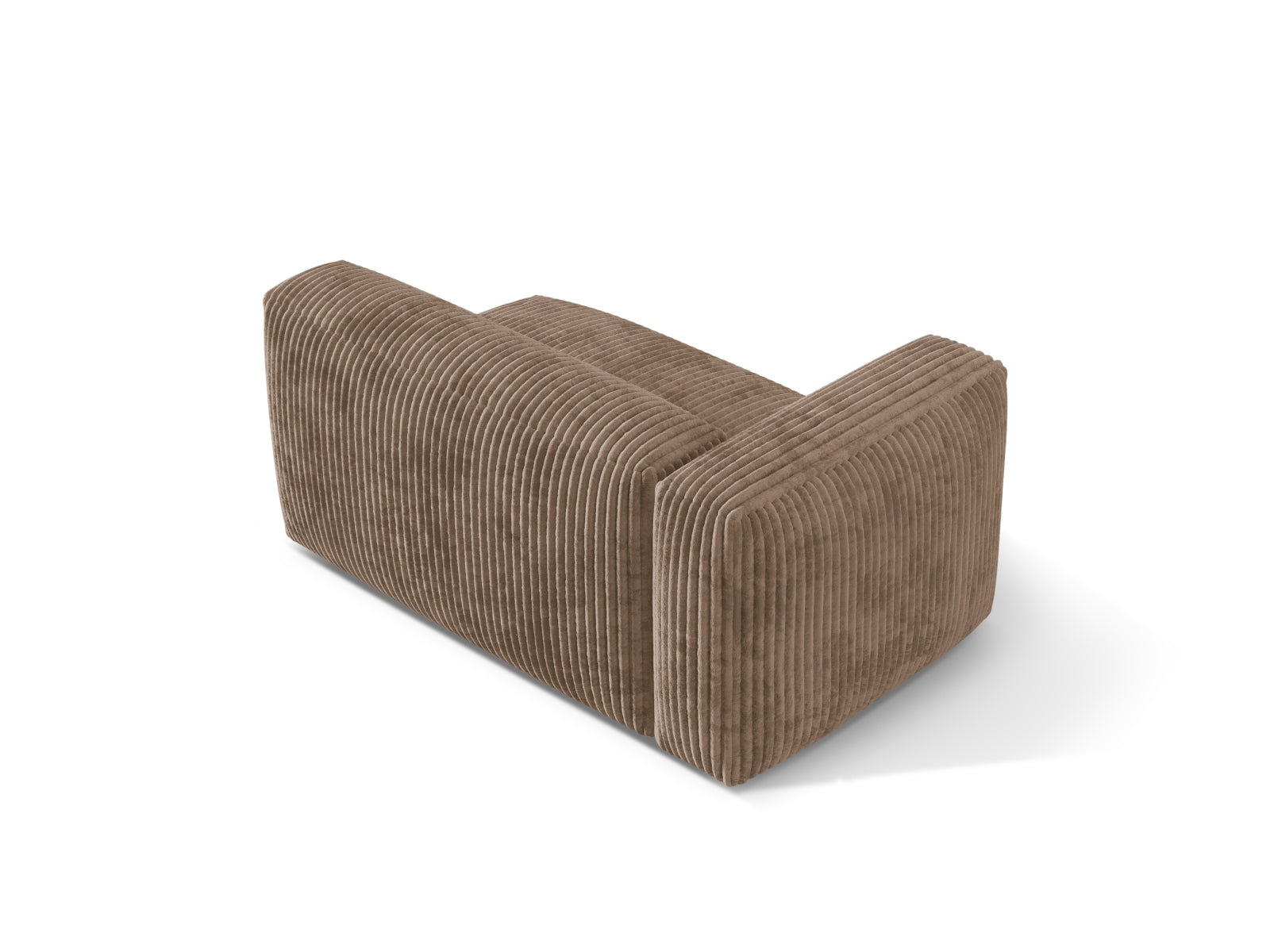 Stylischer linker 1-Sitzer des Martina Moduls in Acorn-Tilia, perfekt für kreative Raumgestaltungen und anpassbare Sitzlösungen.